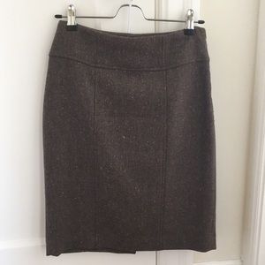 Banana Republic wool tweed pencil skirt